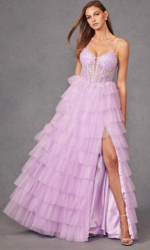 Women's Transitional Apparel Juliet Dresses JT2458A - Tiered Ruffle Prom Gown