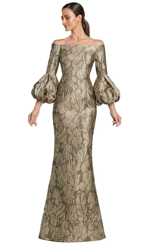 Latest Fashion for Women Alexander by Daymor 2054F24 - Ballon Style Long Sleeve Long Gown