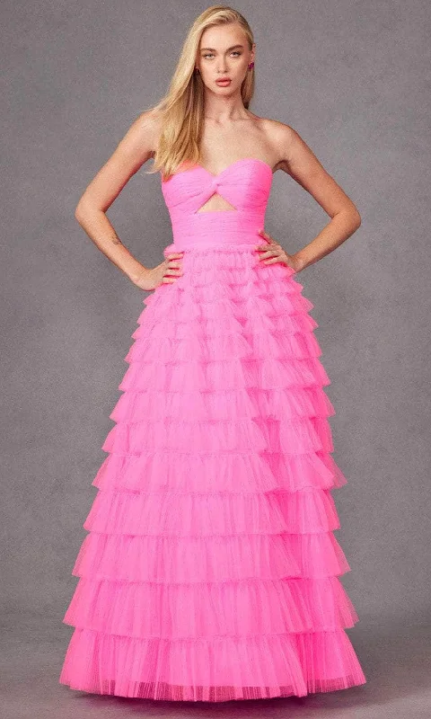 Stylish Outerwear Clothing For Women Juliet Dresses JT2456H - Strapless Tiered Ruffle Prom Gown