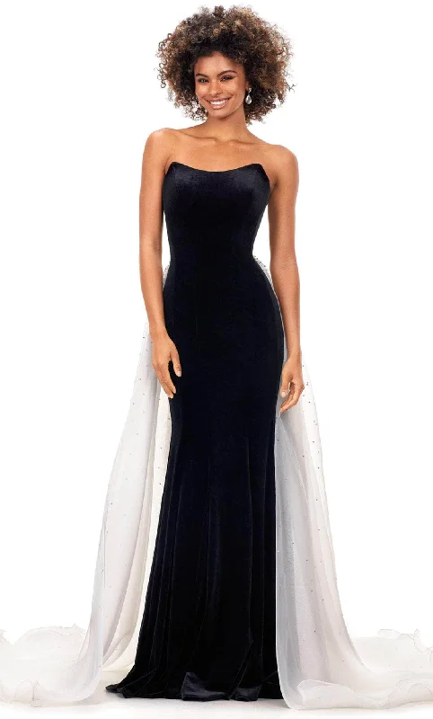 Women's Evening Outfit Ashley Lauren 11311 - Velvet Gown