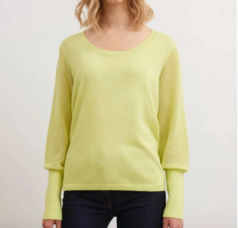 Women's Clothes For Special Occasions Lamia Long Sleeve Sweater In Green