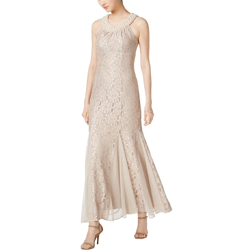 Women's Fashion Clothing R & M Richards Womens Lace Gown Dress