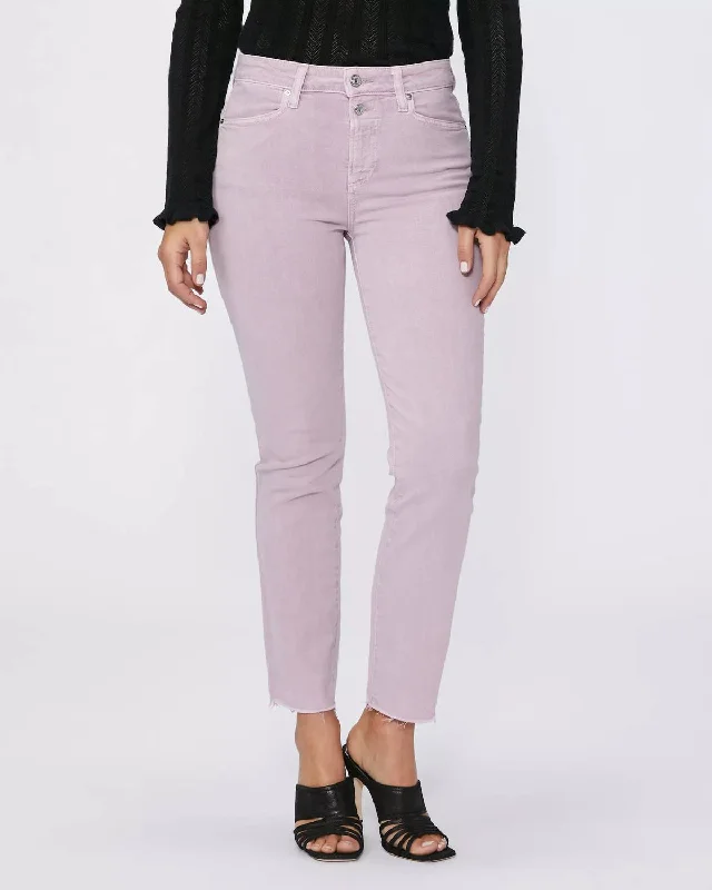 Chic Women's Clothing for Work and Travel Cindy With Double Button Jean In Vintage Rosey Pink