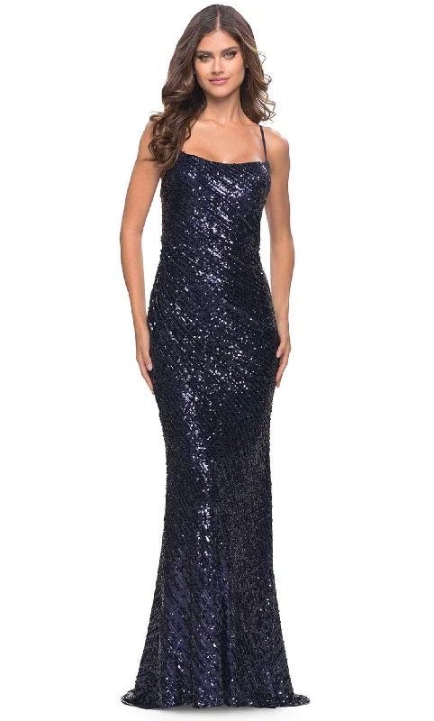 Flash Sale Or Flash Sales La Femme 31518 - Sleeveless Evening Sequined Gown