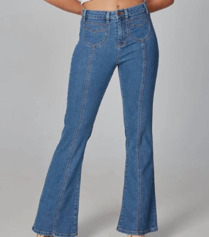 Women's Everyday Clothes Alice High-Rise Flare Jeans In Blue