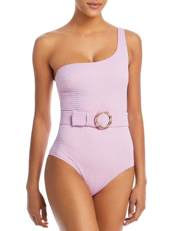 Online Boutique Stores Womens Ribbed Full Coverage One-Piece Swimsuit