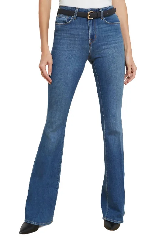 Chic Women's Clothing for Date Nights Bell High Rise Flare Jeans In Authentique