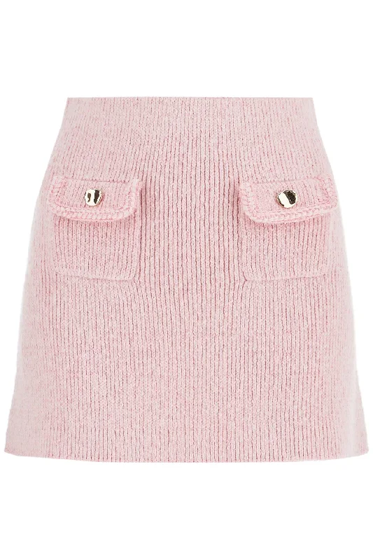 Versatile Women's Fashion Self Portrait Women's Knitted Mini Skirt