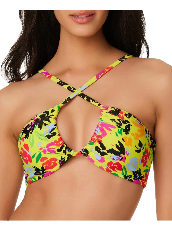 Women's Party Clothes Womens Floral Removable Padding Bikini Swim top