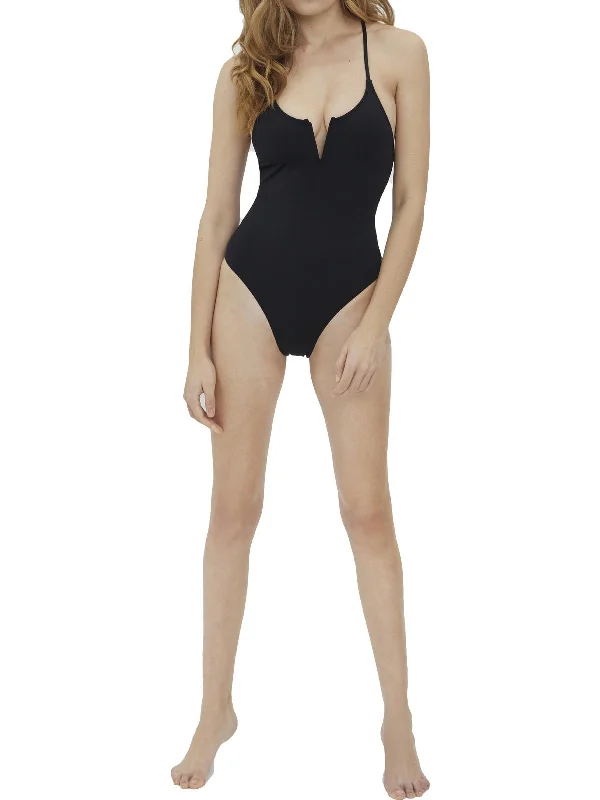 Women's Evening Wear Klara Womens Padded High Leg One-Piece Swimsuit