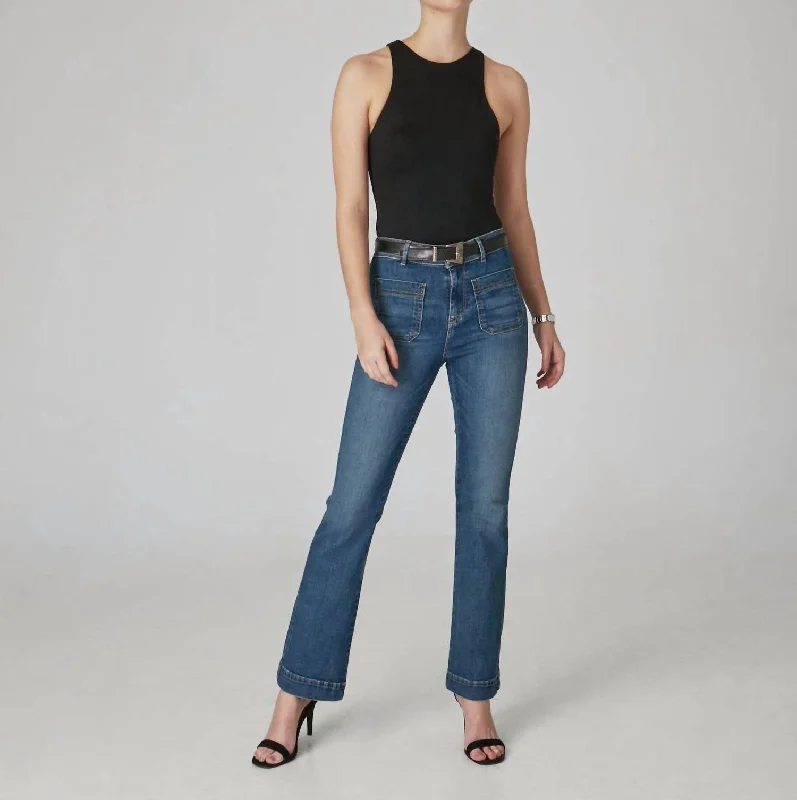 Women's Chic Outfit Billie High Rise Bootcut & Flare Jeans In Blue