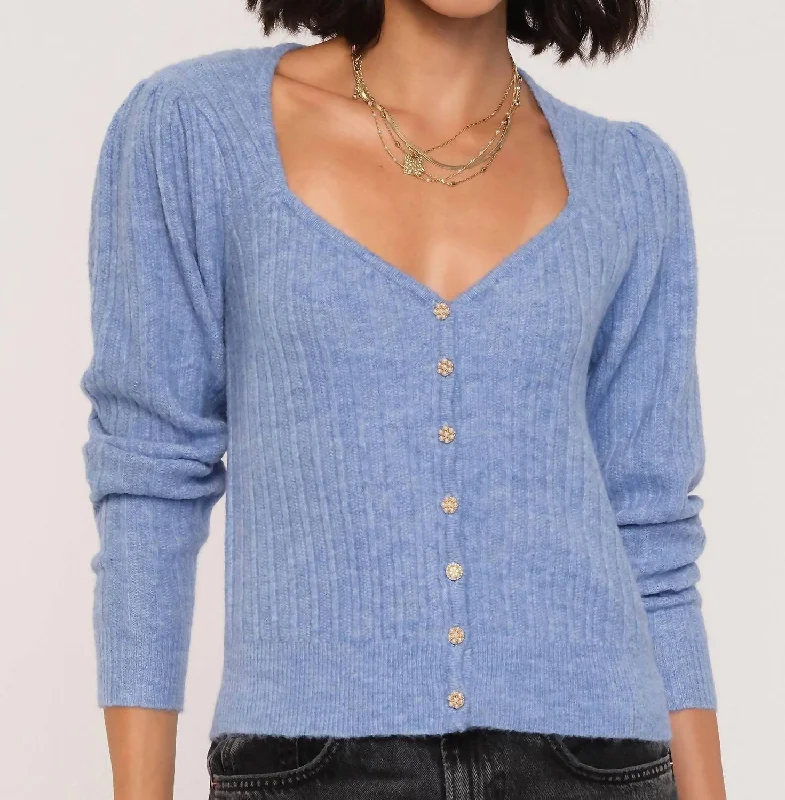 Women's Wardrobe Apparel Pedretti Cardigan In Blue