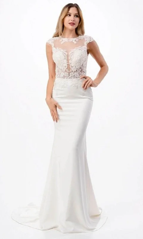 Women's Casual and Dressy Outfits Trevi Collection MS0015 - Embroidered Mermaid Prom Gown