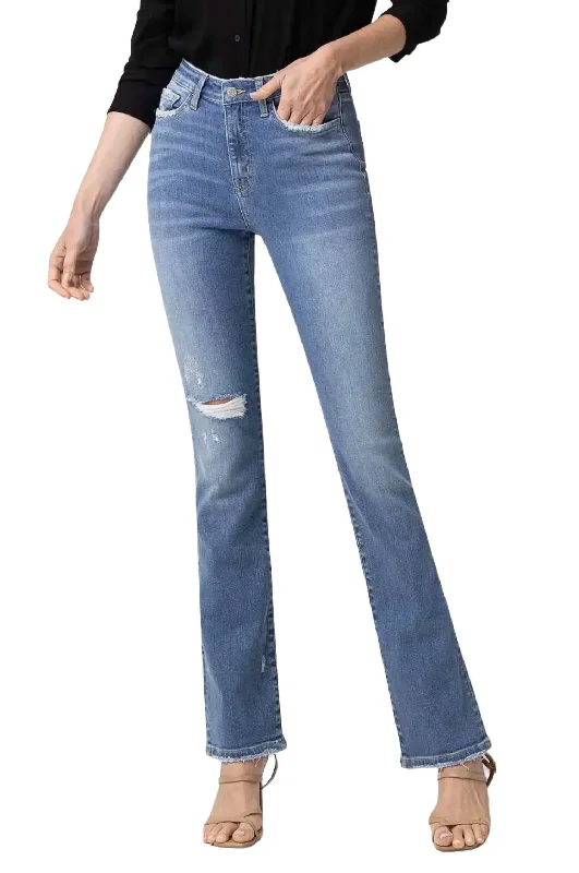 New Arrival Discount High Rise Mini Bootcut Jean In Allium