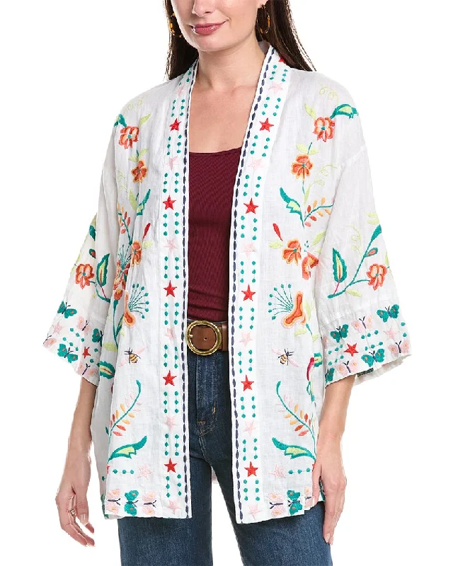 Women's Vacation Outfit Set Johnny Was Averi Linen Kimono