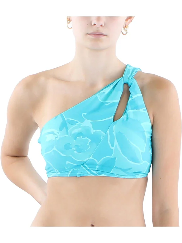 Online Boutiques Clothing Womens Printed Nylon Bikini Swim top