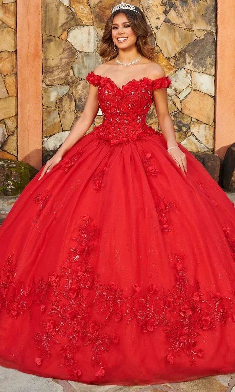 Casual Fashion Trends for Women Rachel Allan Mq1108 - 3D-Flowers Ballgown