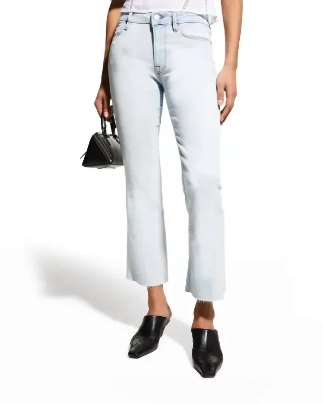 Holiday Special Offers Le Crop Mini Boot Raw Jeans In Division