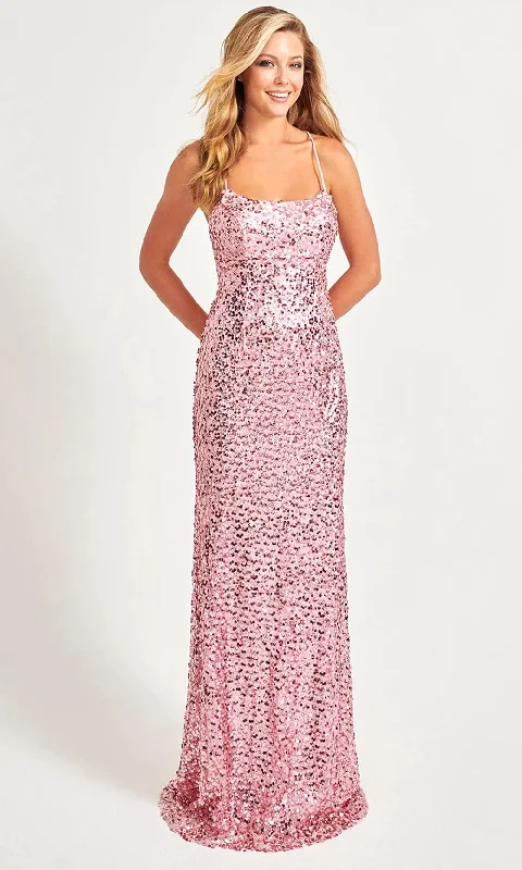 Women's Clothing Outfit Set Faviana 11033 - Allover Sequin Gown