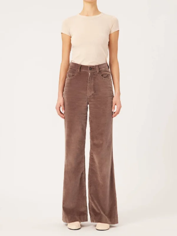 Women Apparel Hepburn Pants In Pearl Grey