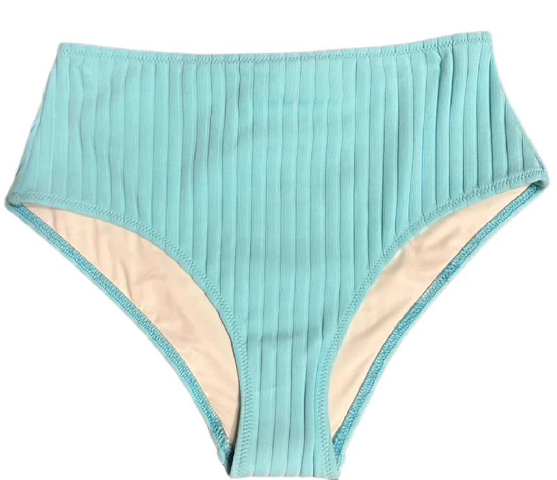 Women's Clothing for All Occasions Ribbed High Waisted Bikini Bottom In Fresh Air