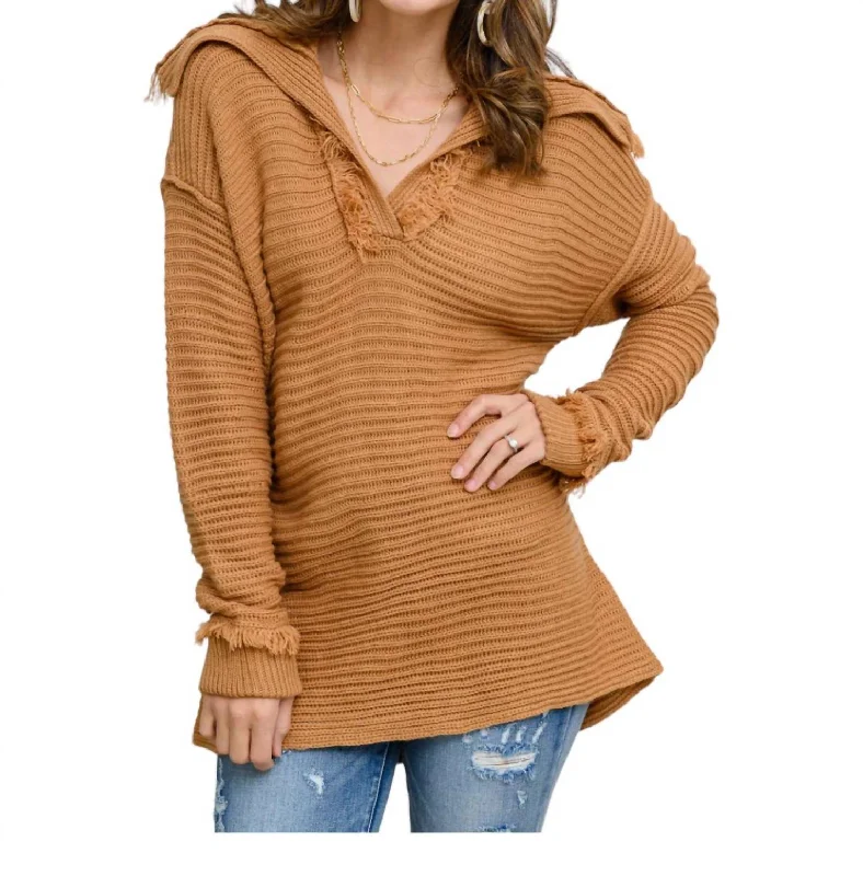 Chic Women's Outfit Ideas Travel Far & Wide Sweater In Taupe