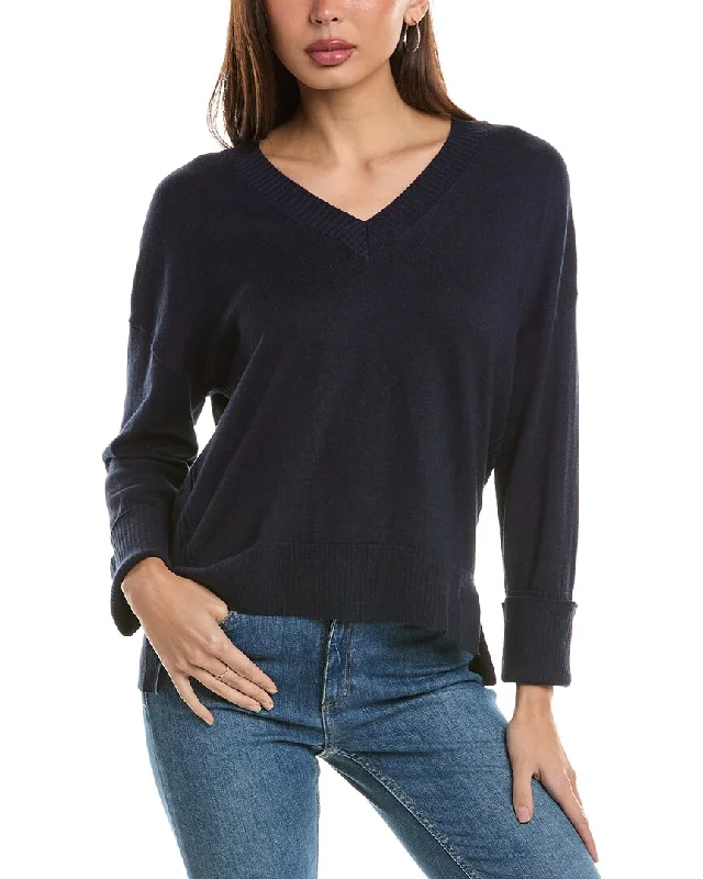 Casual Outfit For Women Hannah Rose High-Low Cashmere-Blend Sweater