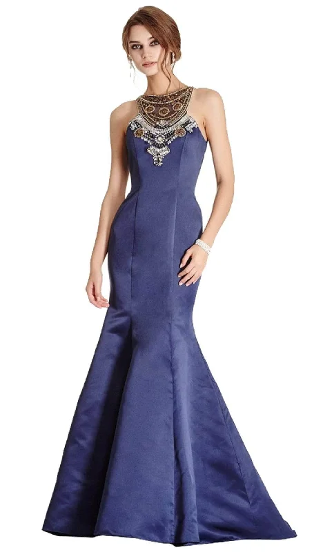 Online Boutique Clothing Aspeed Design - Sleeveless Halter Neck Gown