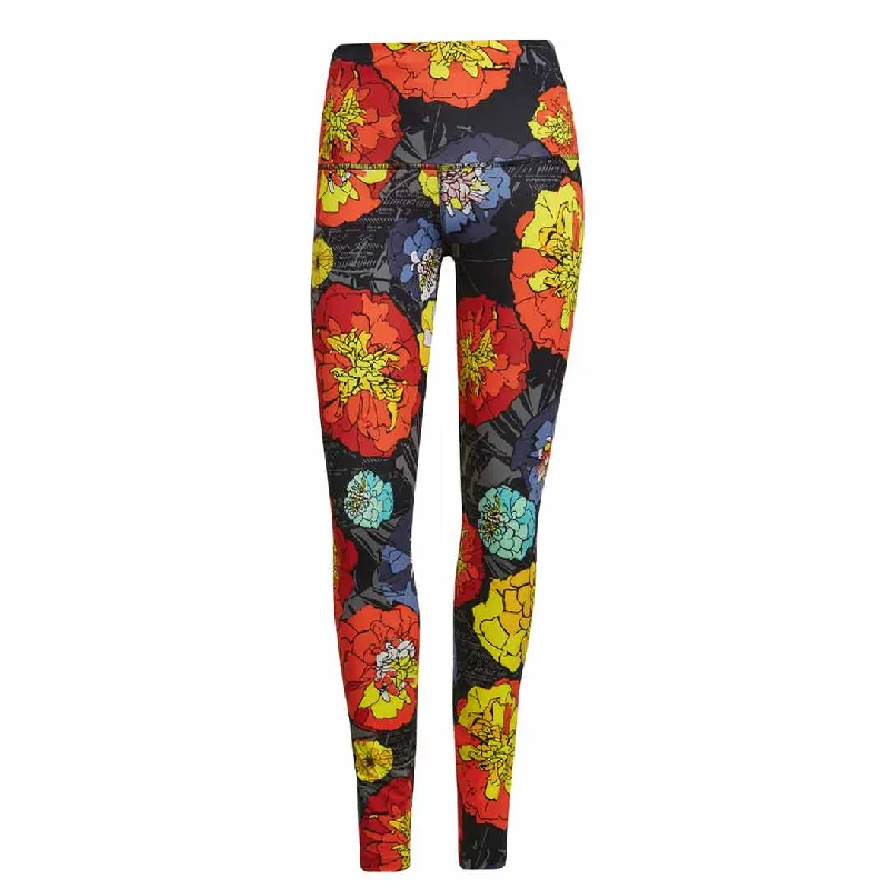 Women's Cozy Clothes adidas - Women's Floral Running Tights (HC1658)