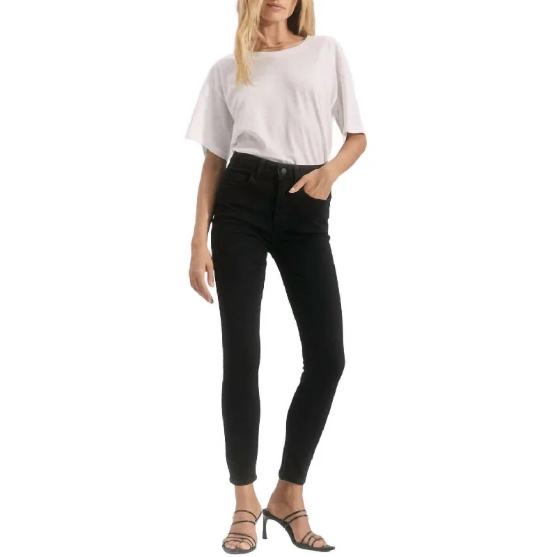 Women's High-Fashion Outfit Larchmont Skinny Jeans In Onyx