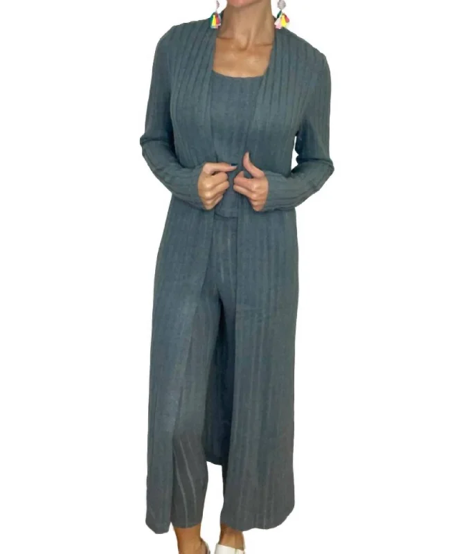 Women's Clothing For Everyday Wear Sondra Duster Cardigan In Blue