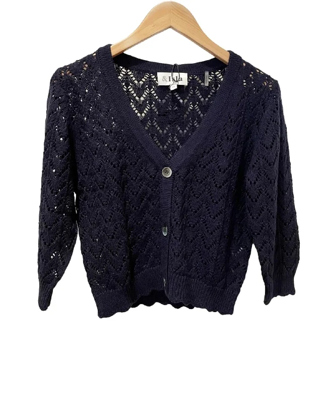 Clothing Store Talia Cardigan In Midnight