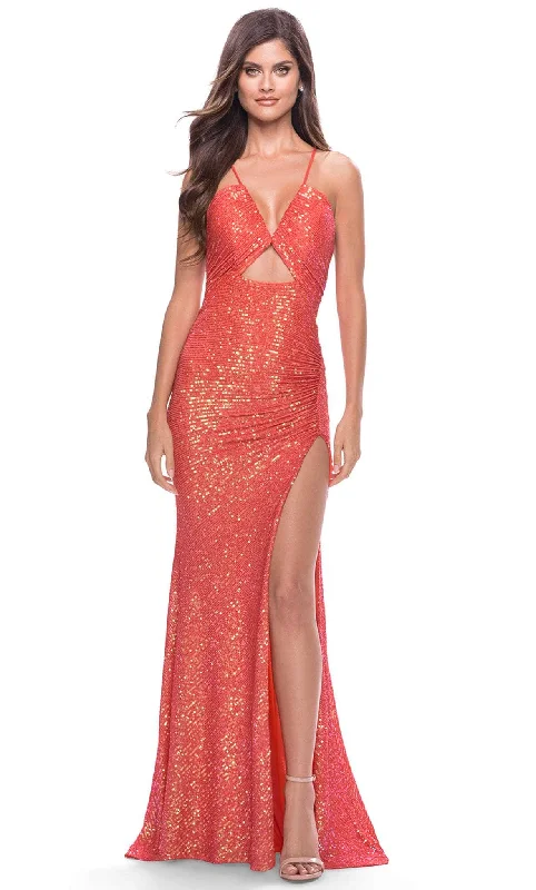 Trendy Online Boutiques La Femme 31449 - Sequined Gown