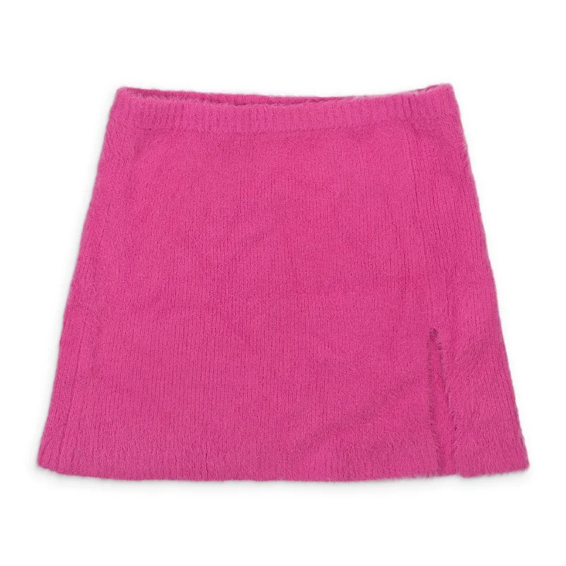 Trendy Women's Dresses Online FURRY FUSCHIA MINI SKIRT