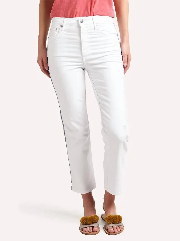 Women's Plus-Size Outfit High Rise Relaxed Straight Leg Jean In White