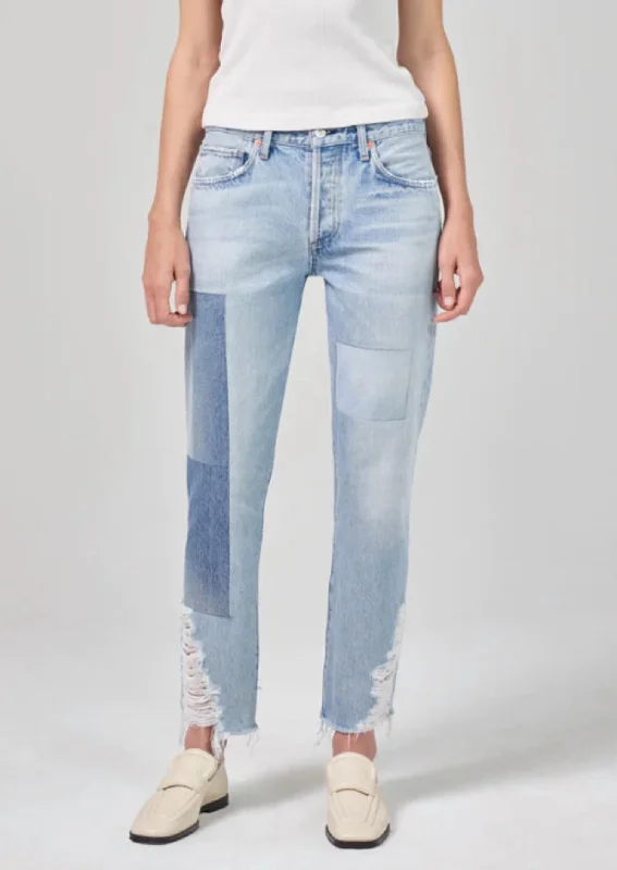 Chic Women's Outfit Ideas Emerson Slim Boyfriend Jeans In Upcycle