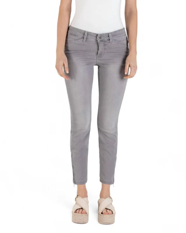 Modern Women's Fashion with Vintage Touches Dream Chic Jean In Silver Grey