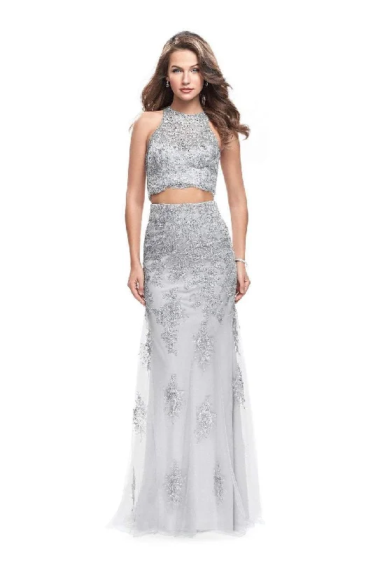 Women's Charming Outfit For Events La Femme Gigi - 26294 Beaded Two-Piece Prom Gown