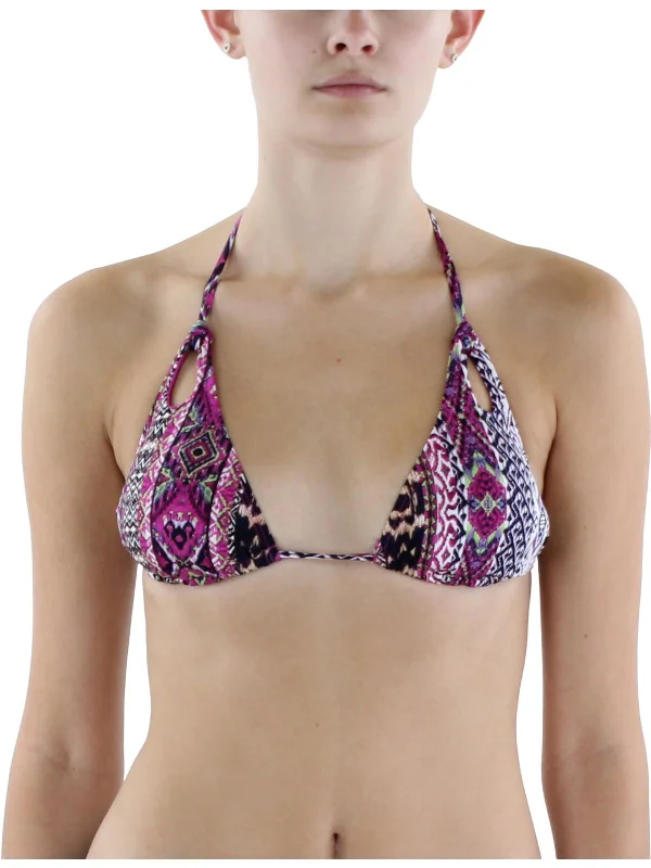 Flash Discount Womens Printed Nylon Bikini Swim top