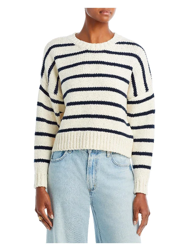 New Arrival Discount Womens Cotton Knit Crop Sweater