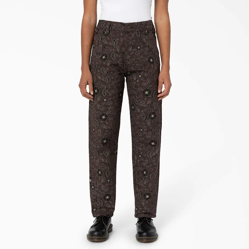 Women's Athletic Outfit Dickies Women’s Ellis Floral Duck Canvas Pants