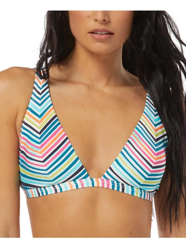 Women's Elegant Clothes Womens Striped Lined Bikini Swim top