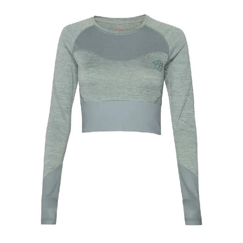 Women's Evening Wear Umbro - Women's Pro Training Cropped Long Sleeve Top (HUUL166111U LB9)