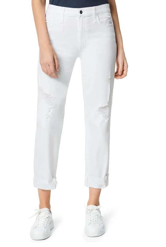 Women's Athletic Clothes The Scout Jean In White