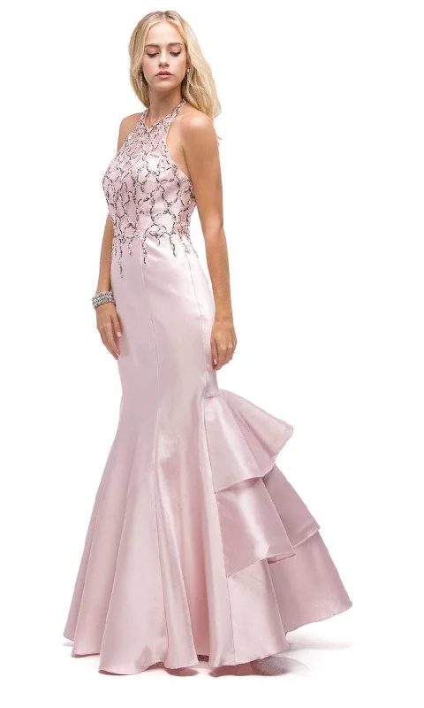 Trendy Women's Dresses Online Dancing Queen 9910 - Backless Embellished Prom Gown