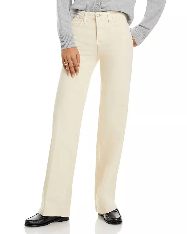 Flash Sale Online Clayton High Rise Wide Leg Jeans In Oat