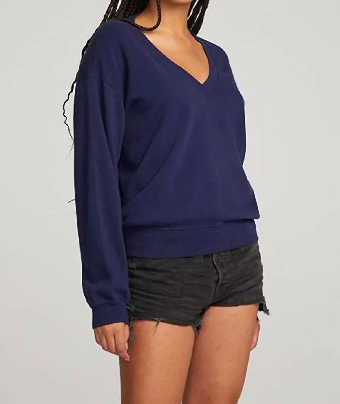 Women's Holiday Outfit Poppy Pullover In Blue