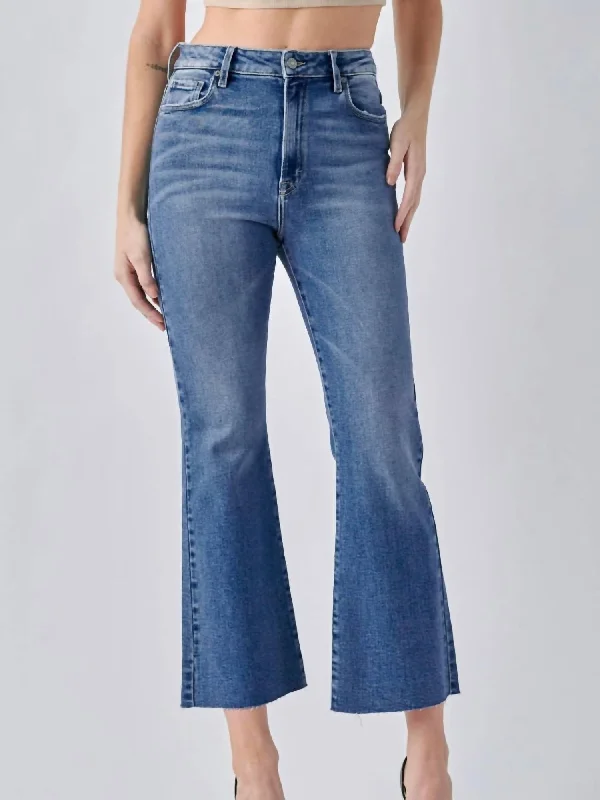 Women Fashion Happi Hr Cropped Flare Jean In Perfect Wash