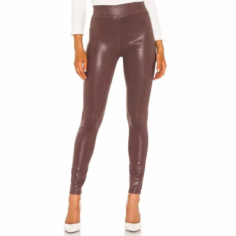 Women Clothing Rochelle High Rise Pull On Jean In Mahogany Coated