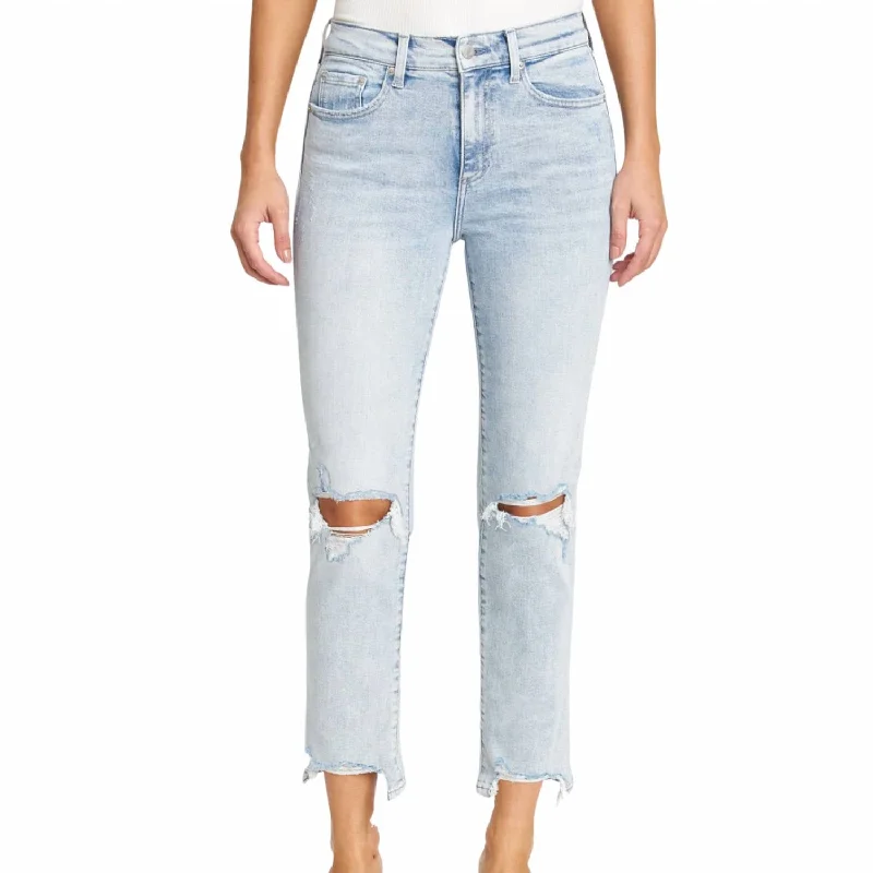 Affordable Online Boutiques Monroe High Rise Cigarette Jean In Dune Distressed